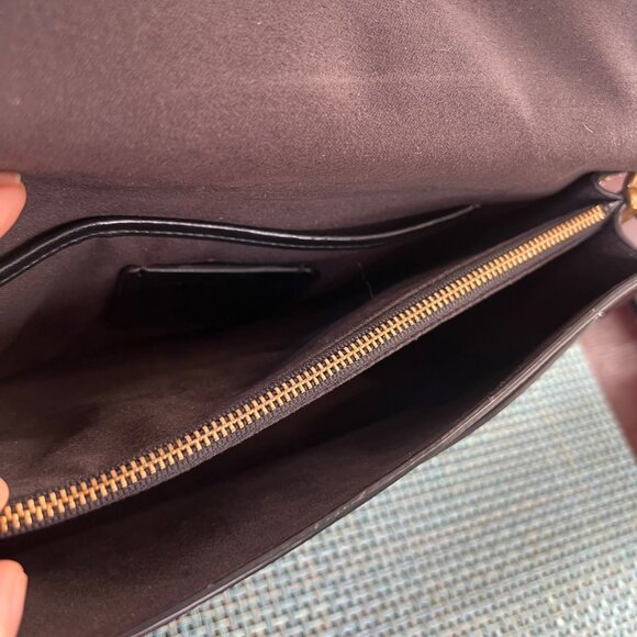 RARE Coach Oxblood Leather Suede Tabby 26 Pave Gem / Crystals - Picture 10 of 16